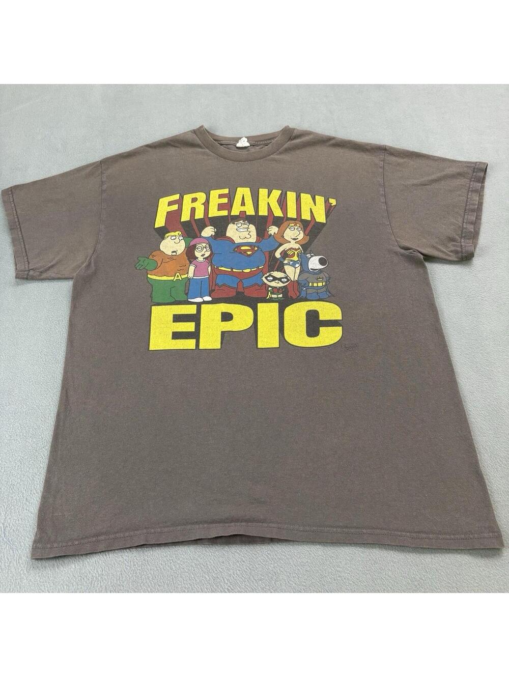 Vintage Y2K Family Guy Freakin Epic Cartoon Tv Promo T Shirt Size XL